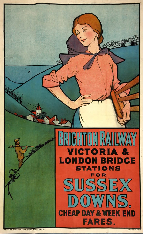 Brighton-railway-South-Downs-poster